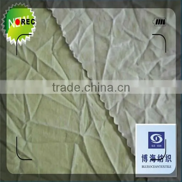 Plain Dyed Poplin Fabric Crinkle Cotton Fabric