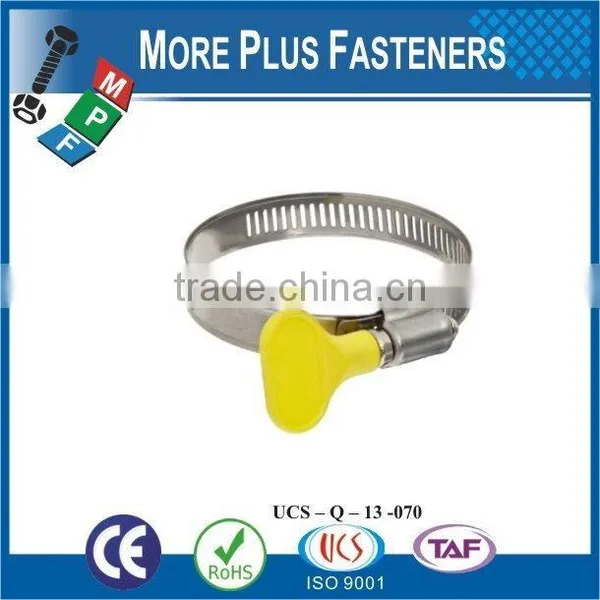 Made in Taiwan Stainless Steel German Type Hose Clamp Small Hose Clamps Butterfly Handle Type photo-4