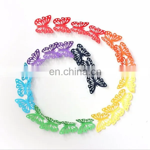 Laser Cut 3D Butterfly Paper Wall Sticker Home Decoration Wholesale photo-3