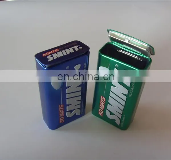 Classic Metal Pill Mint Box With Hinged Lid photo-6