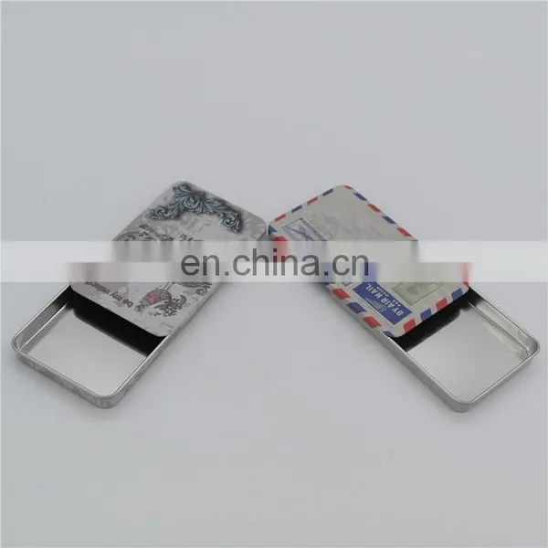 Small Metal Candy Tin Boxes With Slide Lid Chewing Tin Boxes photo-5
