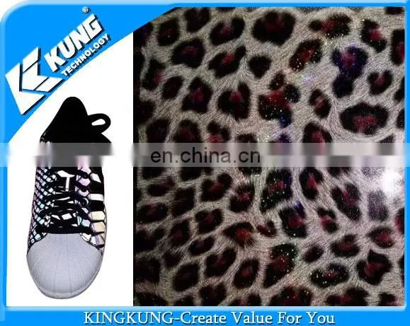 High Quality Reflect Light Microfiber PU Leather