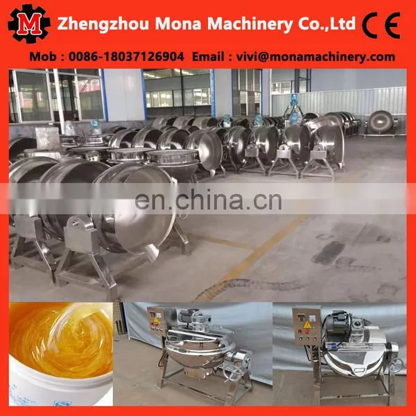 Jacketed Cooking Kettle With Agitator/Gas Heating Sugar Cooker With Good Quality photo-5