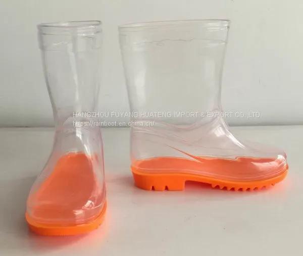 Transparent Kid Boots, Children Transparent Rain Boot, Kid 100%Transparent Boots,Cheap Child Boots photo-2