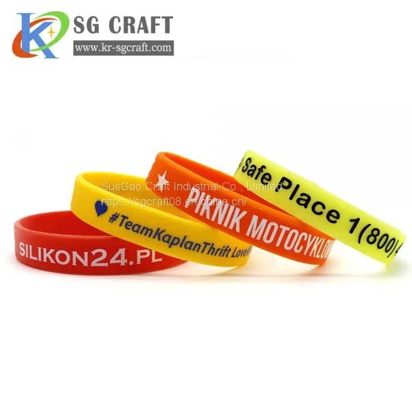 Silicone Wristband Customized Wide Rubber Band Wholesale