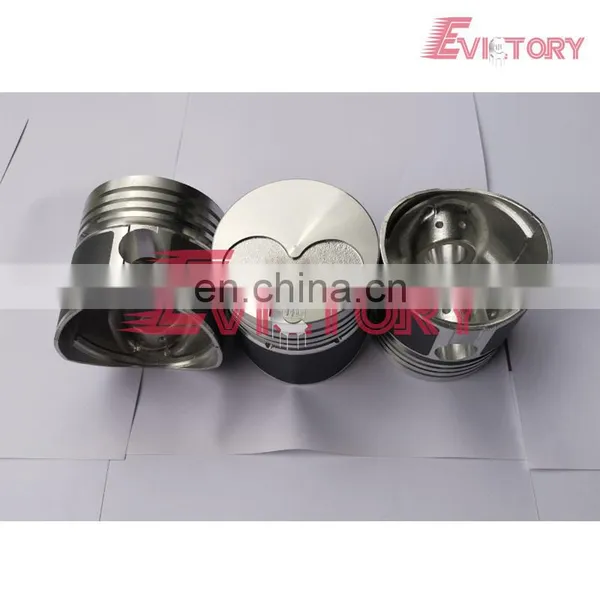 Piston Kit K3D Engine Piston and Piston Ring for Mitsubishi Engine Tractor photo-2