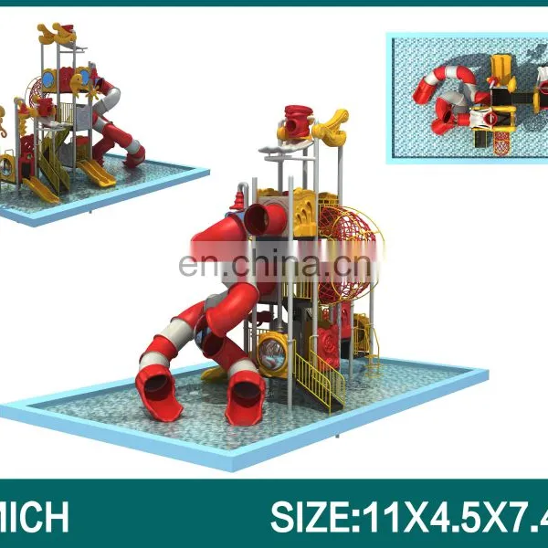 Factory Directly Sale Outdoor Water Tube Slide Aqua Slide Parts for JMQ-V88B photo-3