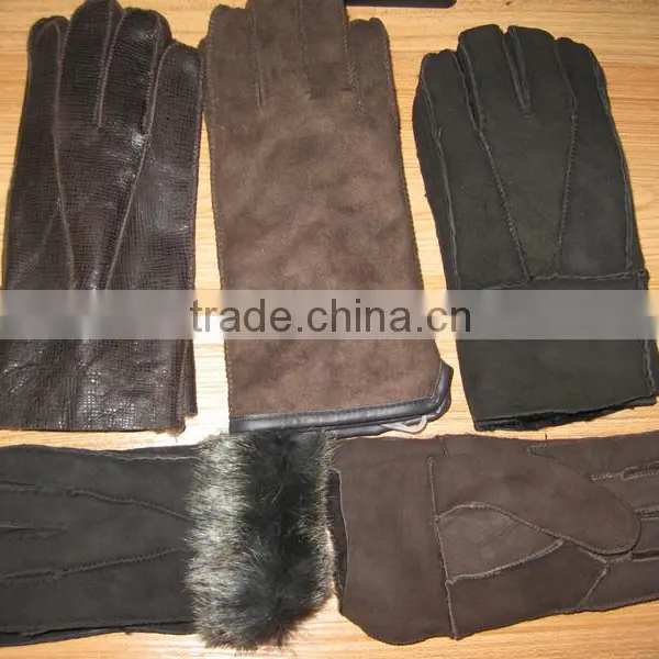 Genuine Lambskin Men's Driving Gloves Warm and Antislip Gloves photo-3