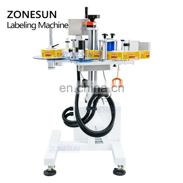 ZONESUN ZS-TB852 Water Sticker Automatic Line Side Bottle Labeling Machine For Carton Plastic Bucket Bottle photo-5