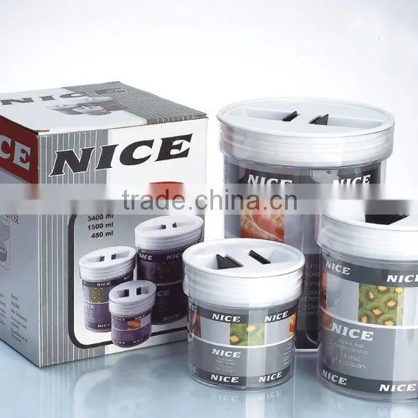 Plastic Kitchenware /airtight Canister Set