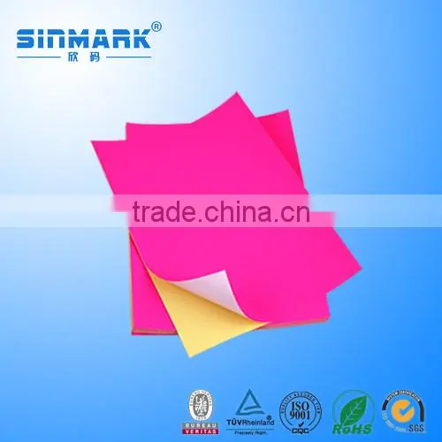 SINMARK Hot Sale Adhesive Color a4 Size Sticker Paper Label Sticker Paper a4 photo-2