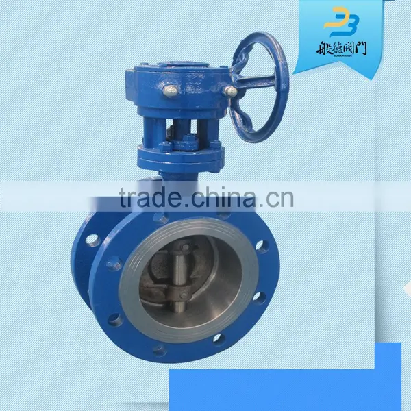 High Performance 10 Inch Flange Connection Worn Gear Operated Metal Hard Sealing Butterfly Valve photo-4