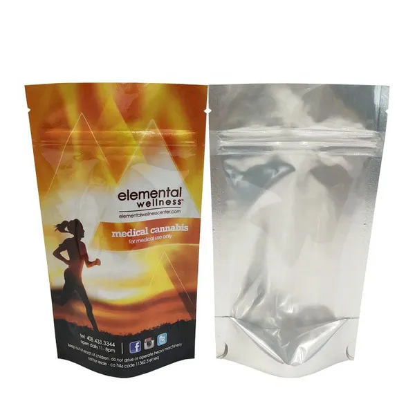 Customized Aluminum Foil Bag Stand up Mylar Bag With Window photo-3