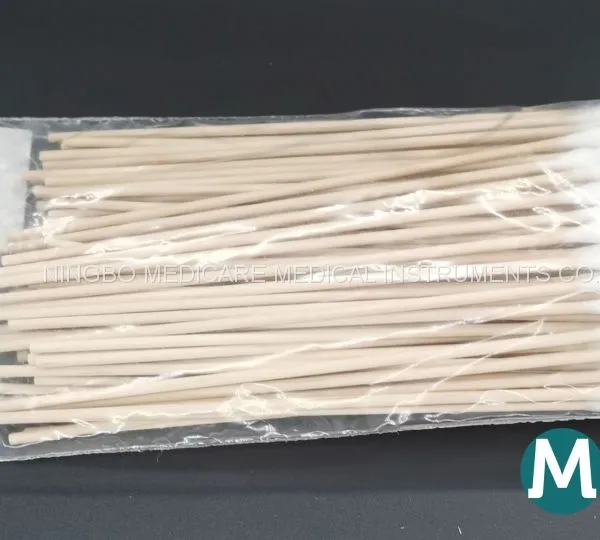 Cotton Applicator Cotton Bud Sterile Swab Wooden Applicator Stick Plastic Applicator photo-5