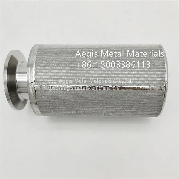 10 Micron Sintered Stainless Steel Wire Mesh Industrial Metal Filter Tube photo-2