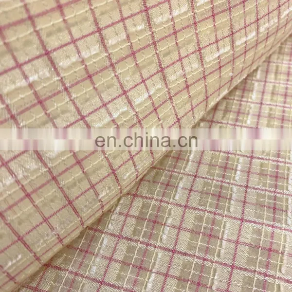 No Moq Dress Material Jacquard 100% Polyester Fabric for Clothing photo-2