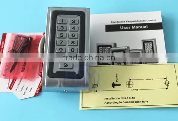 HSY-S212W Metal Shell Waterproof Wiegand26 RFID Card System Access Door Controller With Keypad photo-4