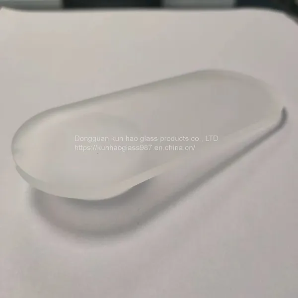 Crafts Lamps Frosted Glass Super White Tempered Glass Small Round Lens Shaped Glass photo-3