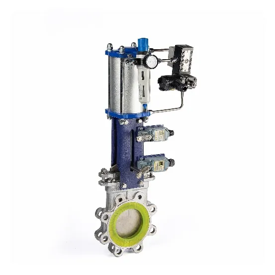 Electric Actuated Knife Gate Valve With IP67 Protection Rating