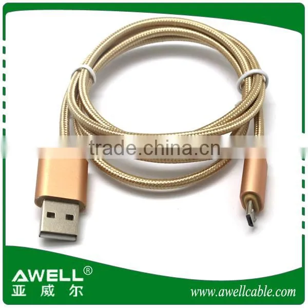 2016 Mobile Phone Micro Usb Nylon Braided Data Cable For Samsung,iPhone 5 Cable photo-3