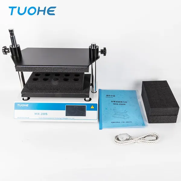 Tuohe Digital Display Multi-tube Vortex Mixer MIX-200S Laboratory Multi-sample Mixer photo-3