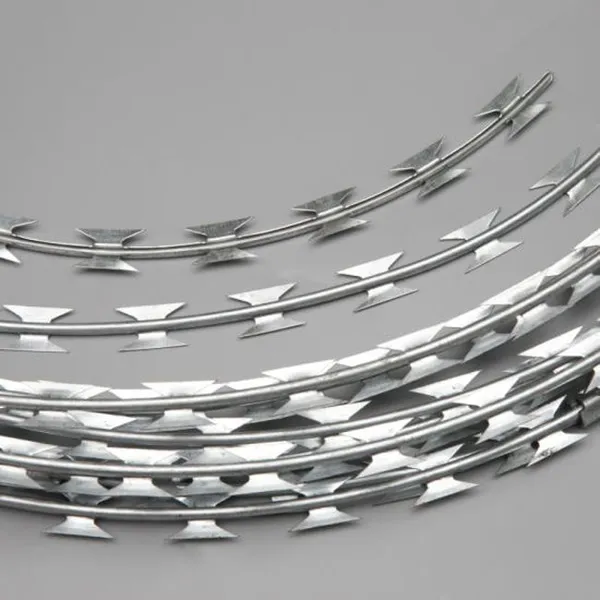 Thickness Razor Wire Panel Three Coil Prison ECO FRIENDLY Barbed Wire Mesh Fence Welded Razor Spiked Wire Mesh photo-3