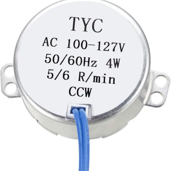 10-12RPM Permanent Magnet Synchronous Motor TYC50 Shaking Head Gear AC100-127V photo-3