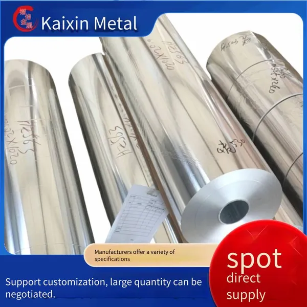 1060=1060=1060 Pure Aluminum Foil for Food Packaging, in Stock, High Temperature Resistance, 0.007mm photo-5