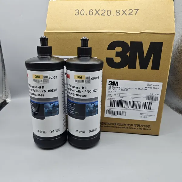 3M Finesse-it II 05928 1 qt (32 Fl Oz/946 ML) 6 Per Case Machine Polish photo-2
