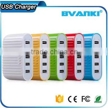 Low Price OEM Factory Supply CE ROHS FCC Approved Newest Portable Fast Multi USB Smart Charger 40w 5v 6a 5 Port Usb Charger photo-5