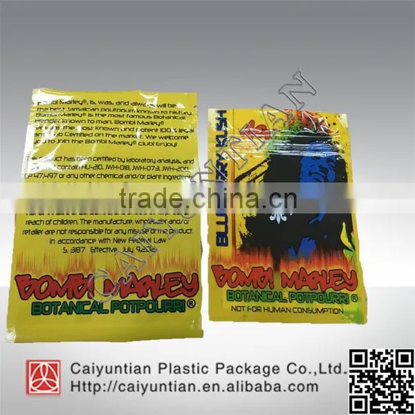 Custom 4g 10g BOB MARLEY Herbal Incense Packaging Bags photo-2