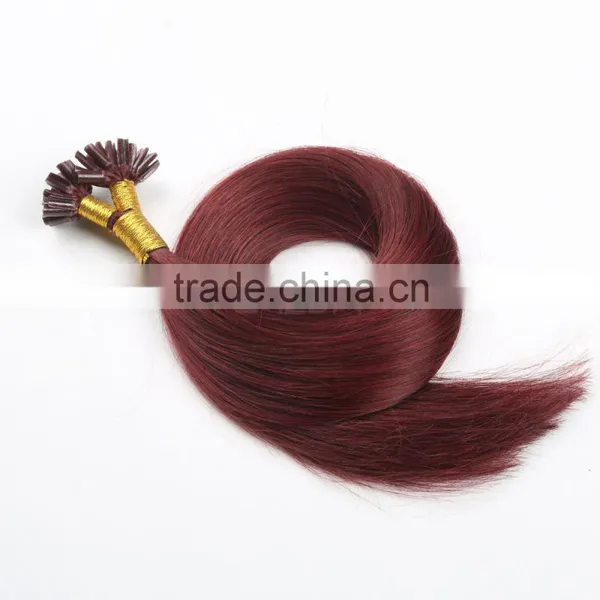 Keratin Virgin u Nail Fusion Pre Bonded Hair Extension 1g per Strand Customized Weight Acceptable photo-3
