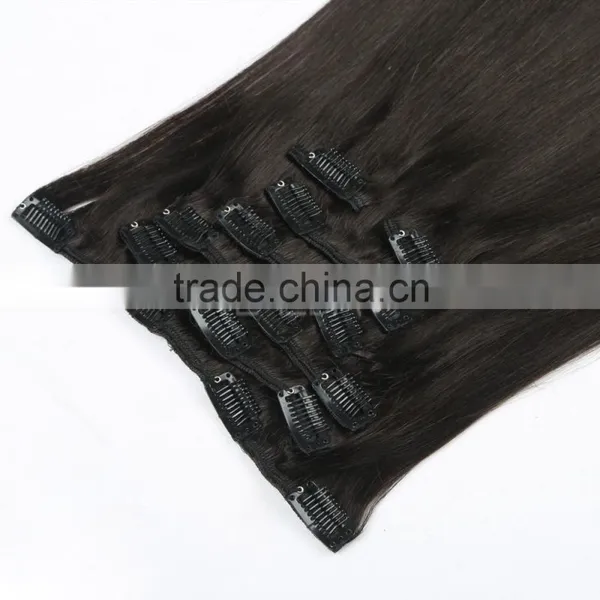 2016 the Best Quality Double Drawn Real Remy Clip in Hair Extensions Supplier's Choice photo-4