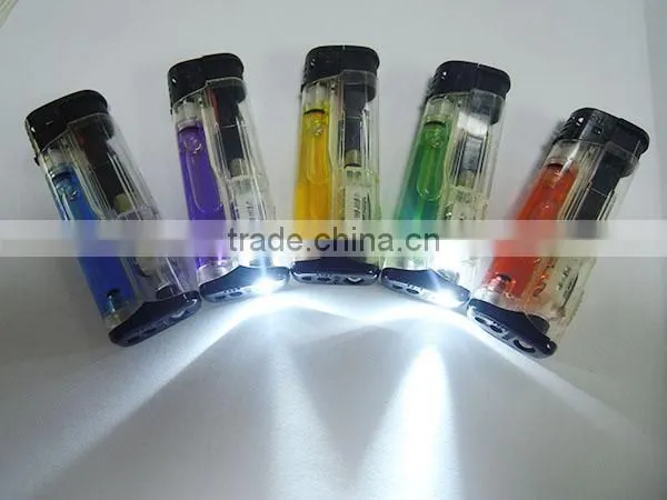 Five Color Gas Electronic Lighter Cigar Lighter With Led Light photo-2