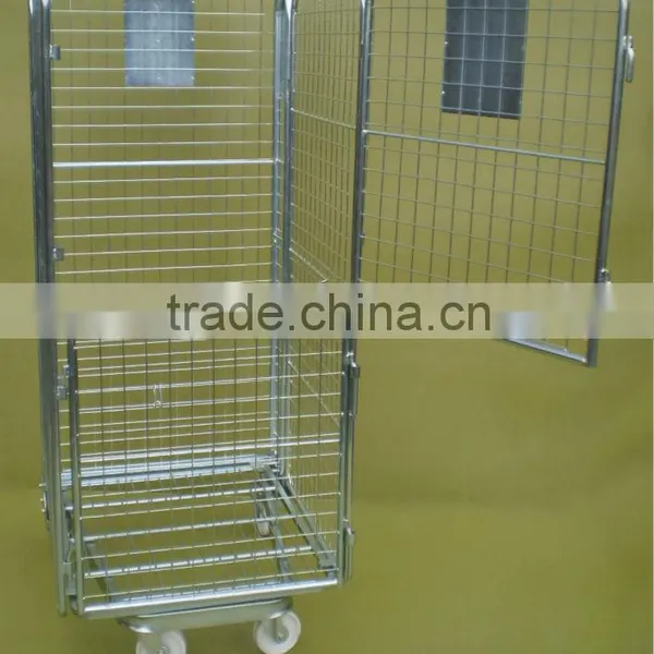4 Sided Mesh Infill A Frame Roll Cotainer With 2 Doors photo-2