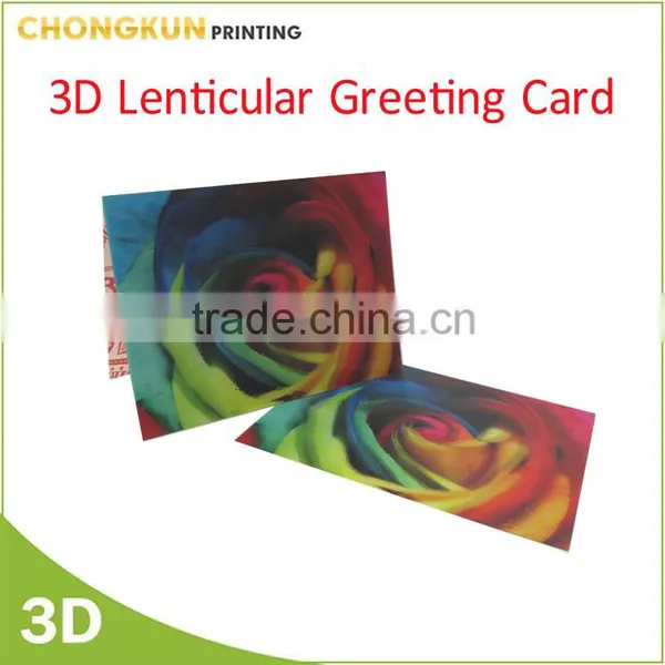 Professional Manufacturer Custom Printing 3D Lenticular Greeting Card 3D Birthday Greeting Card photo-5