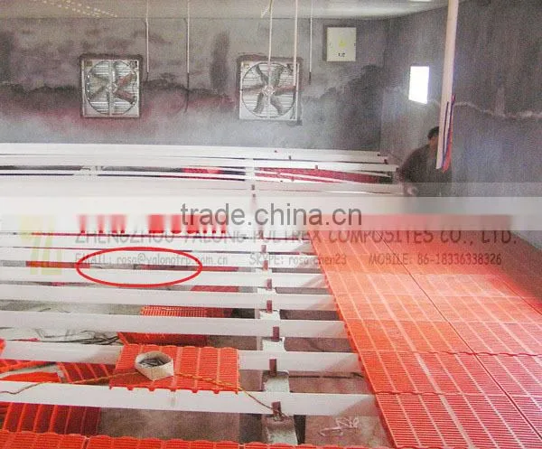 GFRP Fiberglass Supports Beam For Plastic Slat Floor, Ideal for Livestock Breeding, Pig/duck Farm/chicken Poultry Farm photo-2