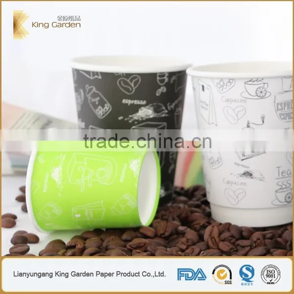 Pe Coated Take Away Paper Cups With Lids photo-3