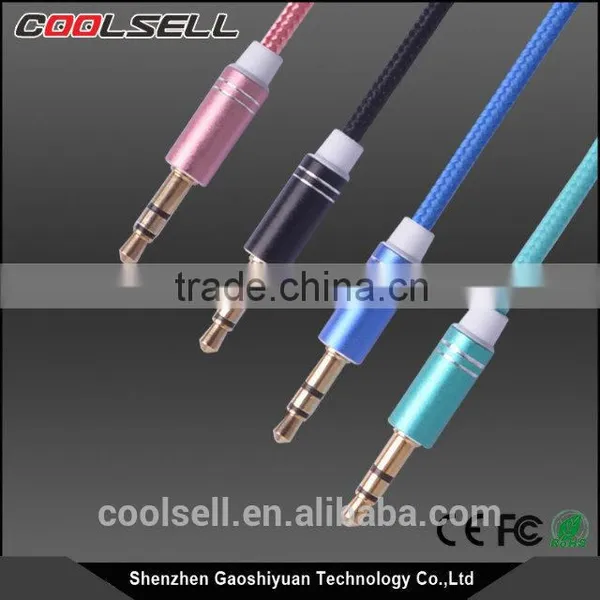 3FT Tangle Free Stereo 3.5mm Plug Auxiliary Splitter Audio Car Aux Cable for Apple Android Smartphones Tablet and MP3 Player photo-2