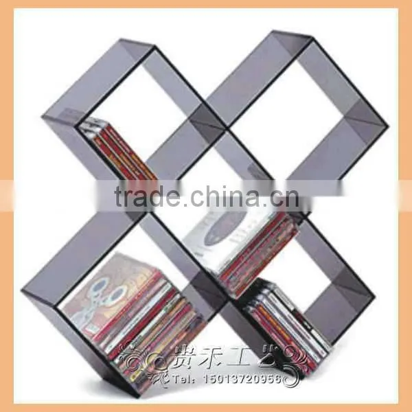 Transparent Color Customized Acrylic CD Display Rack for Home Furniture photo-5
