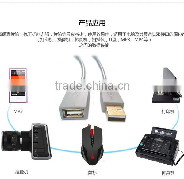 Xinya Hot Selling New Type A to Type A Male/Female USB 2.0 Extension Cable photo-5