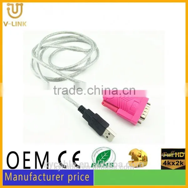Black Usb 2.0 to Rs232 Cable Laptop With Parallel Port for Computer photo-4