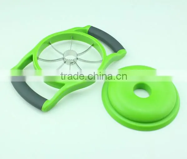 Kitchen Helper Rubber Handle Stainless Steel Fruit Cutter photo-6