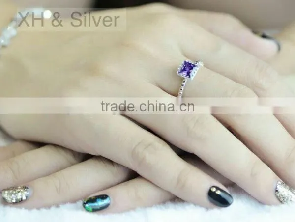 Elegant 925 Silver Sterling Jewelry for Women Engagement Ring