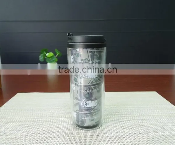 Custom Logo Double Wall Plastic Color Changing Magic Coffee pp Tumbler photo-4