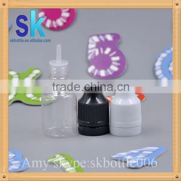 5ml 10ml Clear PET Plastic e Liquid Bottle With Childproof Lid photo-2