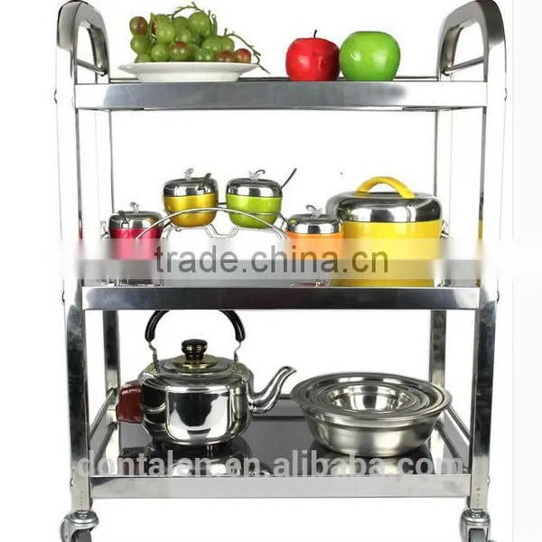 Stainless Steel Mobile Catering Rack Trolley Pan Wheel Barrow Cart photo-4