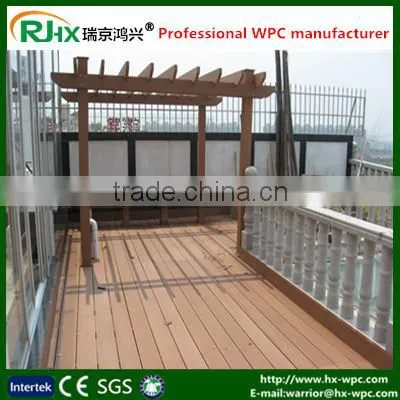WPC Decking for Outdoor Green Garden Building With Crack-resistant and Long Lifespan