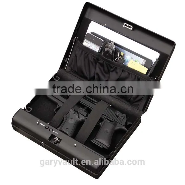 Wholesale- MS500 Micro Vault Biometric Fingerprint Portable Car Gun Mini Security Storage Steel Safe Box, Document File Safe photo-4