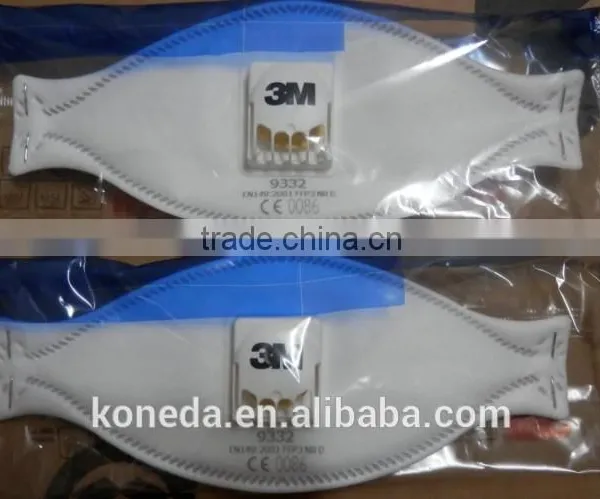 3M 9332, 9332+ FFP3 Mask Non-woven 3m Mask FFP3 Respirator Mask photo-2